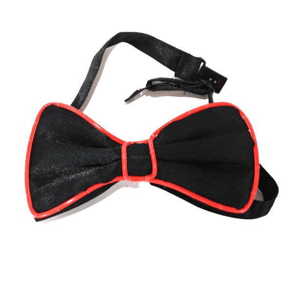 Light Up Orange Bow Tie