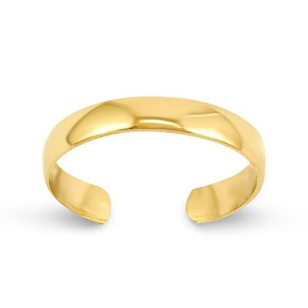- 14k Yellow Gold High Polished Toe Ring