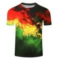 thumbnail image 3 of T-Shirt à Manches Courtes Imprimé pour Homme à Col Rond, Respirant, Haut Décontracté d'Été, Polyester Spandex, 3 of 4
