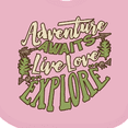 thumbnail image 4 of Inktastic Camping Hiking Trekking Adventure Boys or Girls Baby Bib, 4 of 4