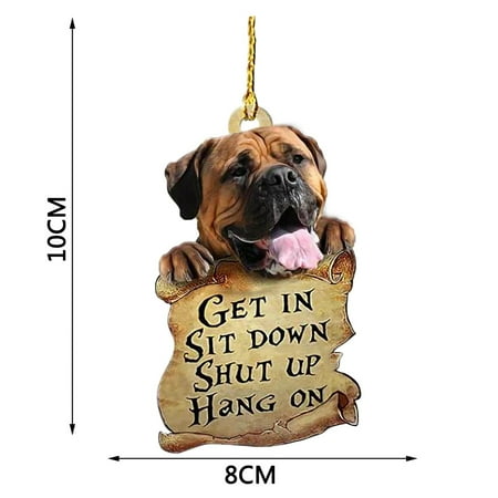 

YUEHAO Hangs Double-sided Car Dog Pendant Car Key Backpack Accessories Pendant dog pendant pendant C