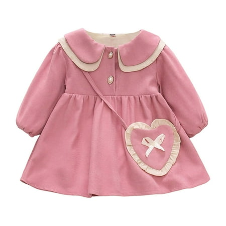 

LUOGENLI Girls Skirts Size 6/7 Toddler Girls Long Sleeve Bowknot Solid Color Ruffles Dress Dance Party Dresses Clothes Girls Dress Size 10-12 Semi Formal Girls Dress Shoes Size 13 2-3 Years