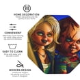 thumbnail image 4 of Saiise 6 Pcs Leather Coasters for Drinks Coaster Sets Drink Table Cup Coasters for Living Room Kitchen Coffee Decor,Chucky, 4 of 8