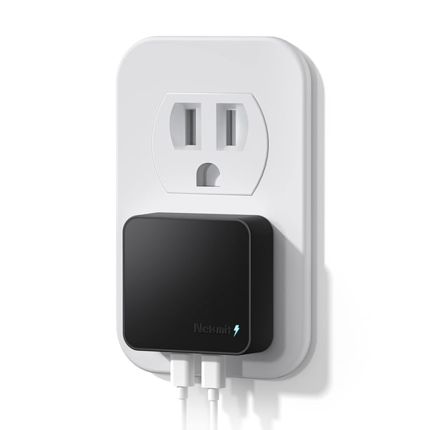 Cargador Nekmit de doble puerto USB C de 40 W PD de carga rápida