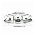 thumbnail image 2 of Flip-up Boat Dock Cleats, Marine Grade Folding Cleats , 316 Stainless Steel 6 Inch, With Screws And Locking Nuts ,Compact Safe Design, 2 of 7