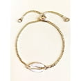 thumbnail image 3 of Gold Seashell Bracelet Adjustable Spring Closure, 3 of 5