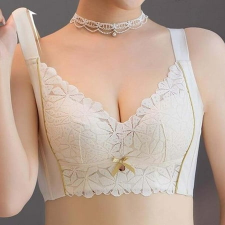 

PEASKJP Bras for Women Full Coverage Plus Size Bras for Women Women Solid Low Back Bras Underwired U Shape Backless Bras Multiple Convertible Straps Underwire Bra A M