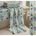 thumbnail image 6 of Soimoi Cotton Cambric Fabric Grapes,Wine Glass & Bottle Printed Fabric 1 Yard 42 Inch Wide, 6 of 7