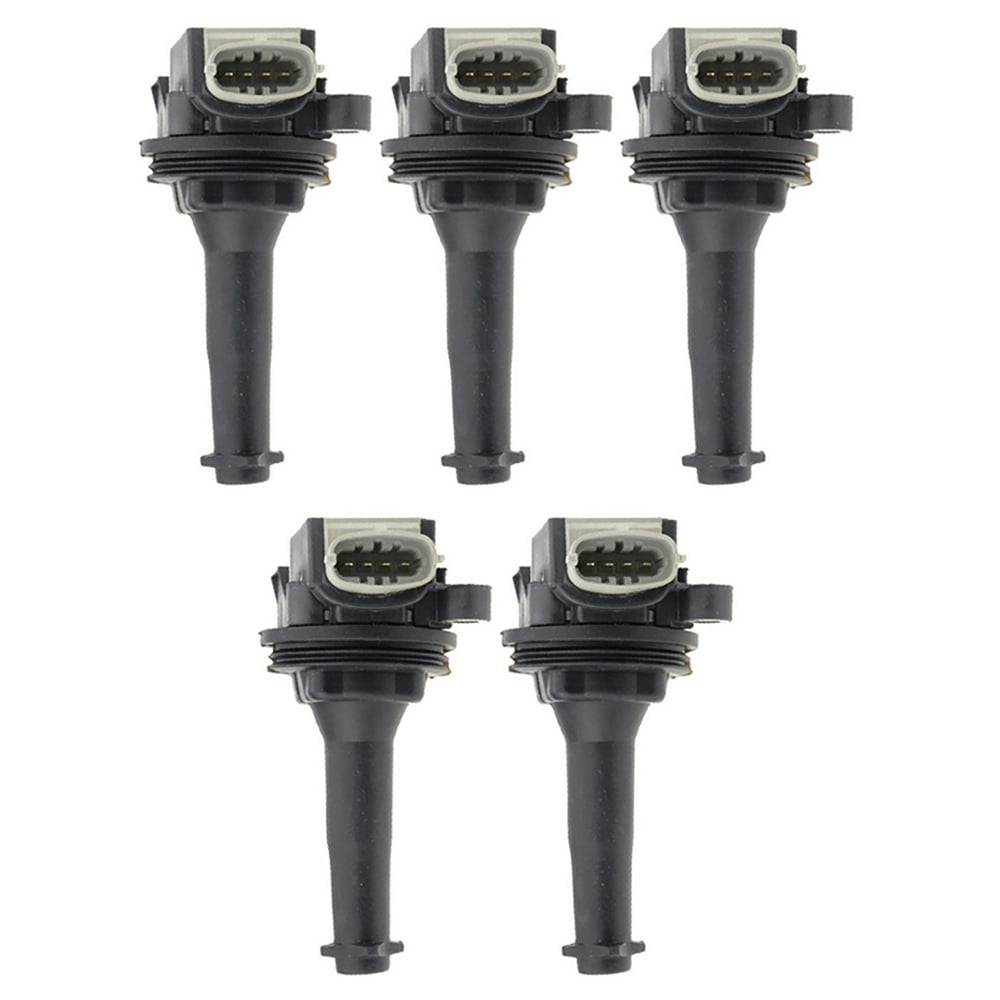 Set of 5 Ignition Coils Compatible with 20042010 Volvo S40 2.4L L5