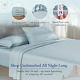 thumbnail image 4 of California Design Den Sheet Sets, Natural 100% Cotton Sheets, Soft Luxury 400 Thread Count Sateen Bedding Sheets Set, Deep Pocket Cooling Sheets, 4 of 8