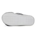 thumbnail image 6 of NineCiFun Women's Fuzzy Slippers Slip on Cross Band Slippers Memory Foam House Slippers Open Toe Sandals for Outdoor Indoor，Grey，Size 9-10US, 6 of 9