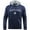 Navy, variant on Scotland Hoody Zip Pocket Men Sweatshirt Thistle Embroidered, Navy