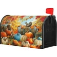 thumbnail image 3 of Fall Mailbox Covers Magnetic Standard Size 21 X 25.5 Inch Thanksgiving Pumpkin Mailbox Cover Autumn Sunflower Mailbox Wraps Post Letter Box Cover Decoration Outdoor Garden Home Yard Outside, 3 of 6