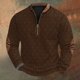 thumbnail image 1 of Blusas y camisas de manga larga con cuello redondo Sudadera con capucha de cuello redondo para hombre Jersey estampado Blusa de poliéster de manga larga para hombre, 1 of 4