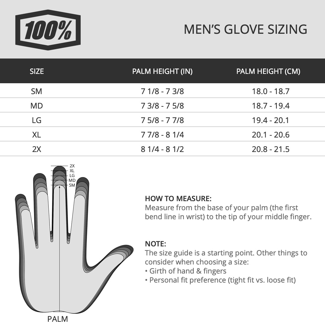 100% ITrack Rewind Gloves (Small, White)