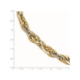 thumbnail image 4 of 14K Two-Tone Jbsp's Polished D/C Fancy Link Bracelet (8 X 11) Made In Italy lf601-8, 4 of 4