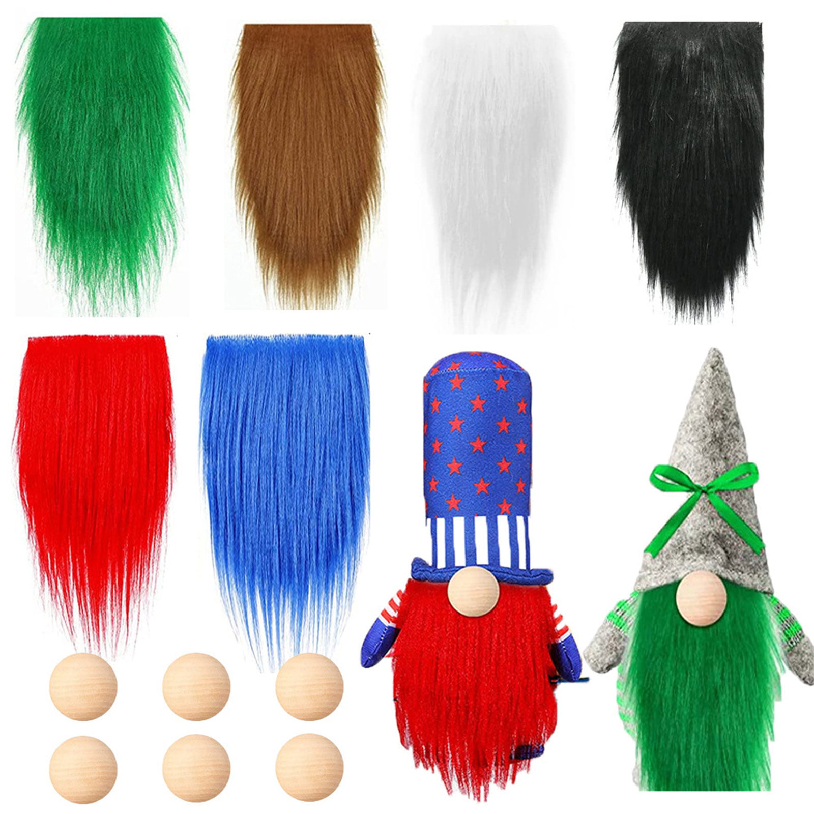 TINYSOME Gnome Beards for Crafting Set Includes 2 pcs Gnome Beard