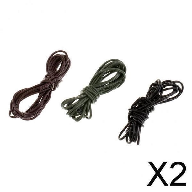 Tubo de aparejo de silicona Sharpla para pesca de carpa 2m paquete de 3 piezas