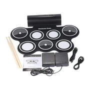 STARTIST Electronic Drum Pad Roll up Upgrade Pedals and Drumsticks Digital Drum 7 Drum for Birthday Gift Adults Beginners