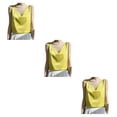 thumbnail image 1 of Sonducket Transpirable y cómodo Halter Top Mujeres Love - Para el verano Camiseta Top Tops Mujeres Tank Tops Camisola Sexy Ligero A36 Amarillo S Type1 NO1, 1 of 5