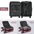 thumbnail image 5 of Carry-on Luggage 20 Inch Front Open Luggage Lightweight Suitcase with Front Pocket, USB Port and 1 Portable Carrying Case, Rose Gold, 5 of 9