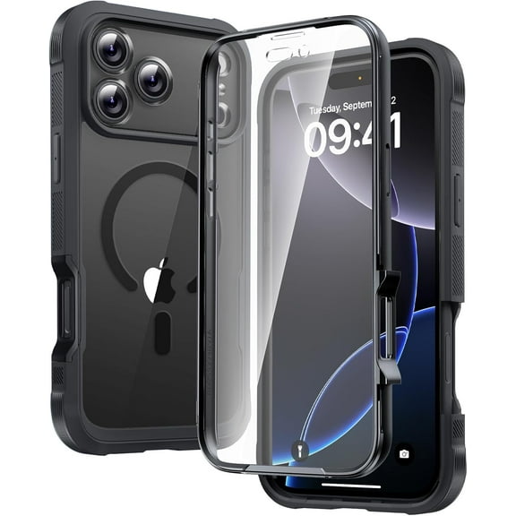 Designed for iPhone 17 Pro Case, Full Body Rugged Case with Built-in Touch Sensitive Anti-Scratch Screen Protector, Upgraded [Full Camera Protection] for iPhone 17 Pro 6.3"