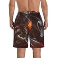 thumbnail image 3 of Berserk Men's Beach Shorts Swim Trunks Casual Quick Dry Board Shorts Swimwear with Mesh Lined and Pockets, 3 of 8