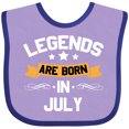 thumbnail image 3 of Inktastic legends are born in july Boys or Girls Baby Bib, 3 of 4