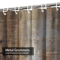 thumbnail image 5 of LALILO Brown Grey Fabric Shower Curtain for Bathroom ,Waterproof Shower Curtains with Hooks 72"X72", 5 of 6