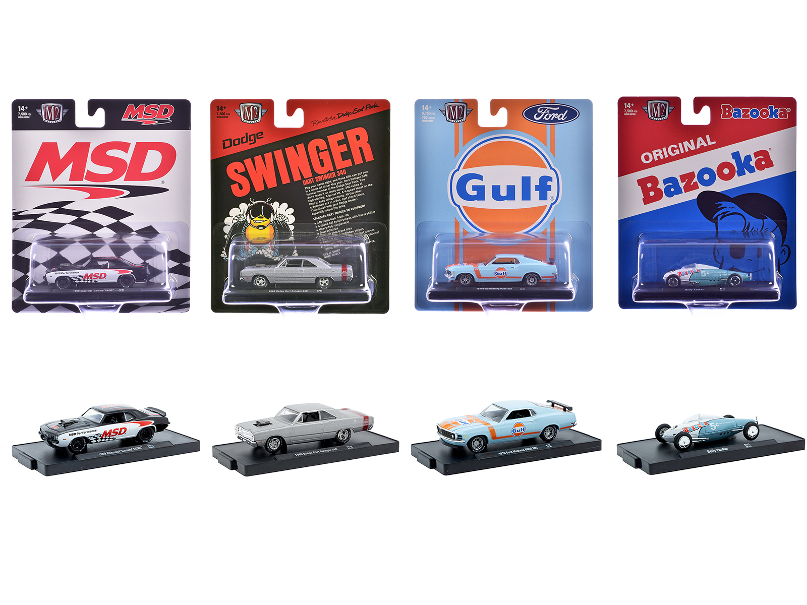 Model Kit 4 piece Car Set Release 44 Limited Edition to 9400