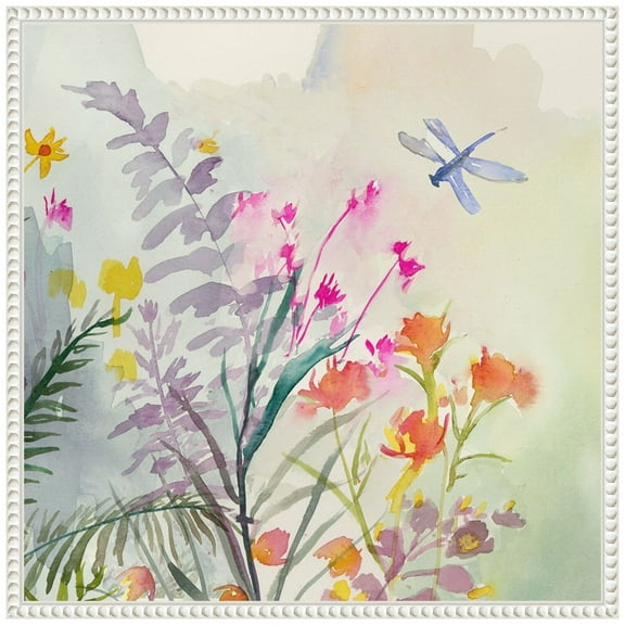 Amanti Art Wild Florals Framed Canvas Wall Art Print