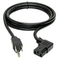 thumbnail image 4 of Tripp Lite 6ft Computer Power Cord (NEMA 5-15P to Right Angle IEC-320-C13), 4 of 9