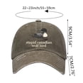 thumbnail image 3 of Stupid Wolf Bird Baseball Cap, Funny Humor Men Women Hat,Adjustable Breathable Sporty Casual Outdoor Hat, 3 of 6