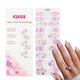 thumbnail image 1 of Tiras de uñas de gel IQXGE Purple Flower 20 piezas con luz UV, 1 of 6