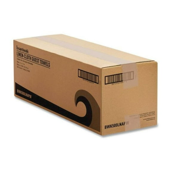 Boardwalk Guest Towels, 1-Ply, 12 x 17, White, 100/Pack, 5 Packs/Carton