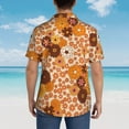 thumbnail image 4 of Disketp Hawaiian Shirts For Men,Hippie Ditsy Floral Print Mens Casual Short Sleeve Button Down Shirts Beach Shirt, 4 of 7