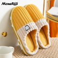 thumbnail image 1 of Couple Winter Home Slippers Women Shoes Cute Cartoon Cat Slippers Men Warm Plush Slides Indoor Bedroom Non-Slip Floor Slipper, 1 of 4