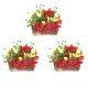 thumbnail image 5 of KAKOWELY 3 miniflores decorativas para el hogar, miniflores en maceta, pequeñas plantas artificiales., 5 of 5