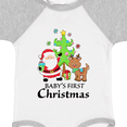 thumbnail image 4 of Inktastic Baby's 1st Christmas with Santa Reindeer and Tree Boys or Girls Baby Bodysuit, 4 of 5