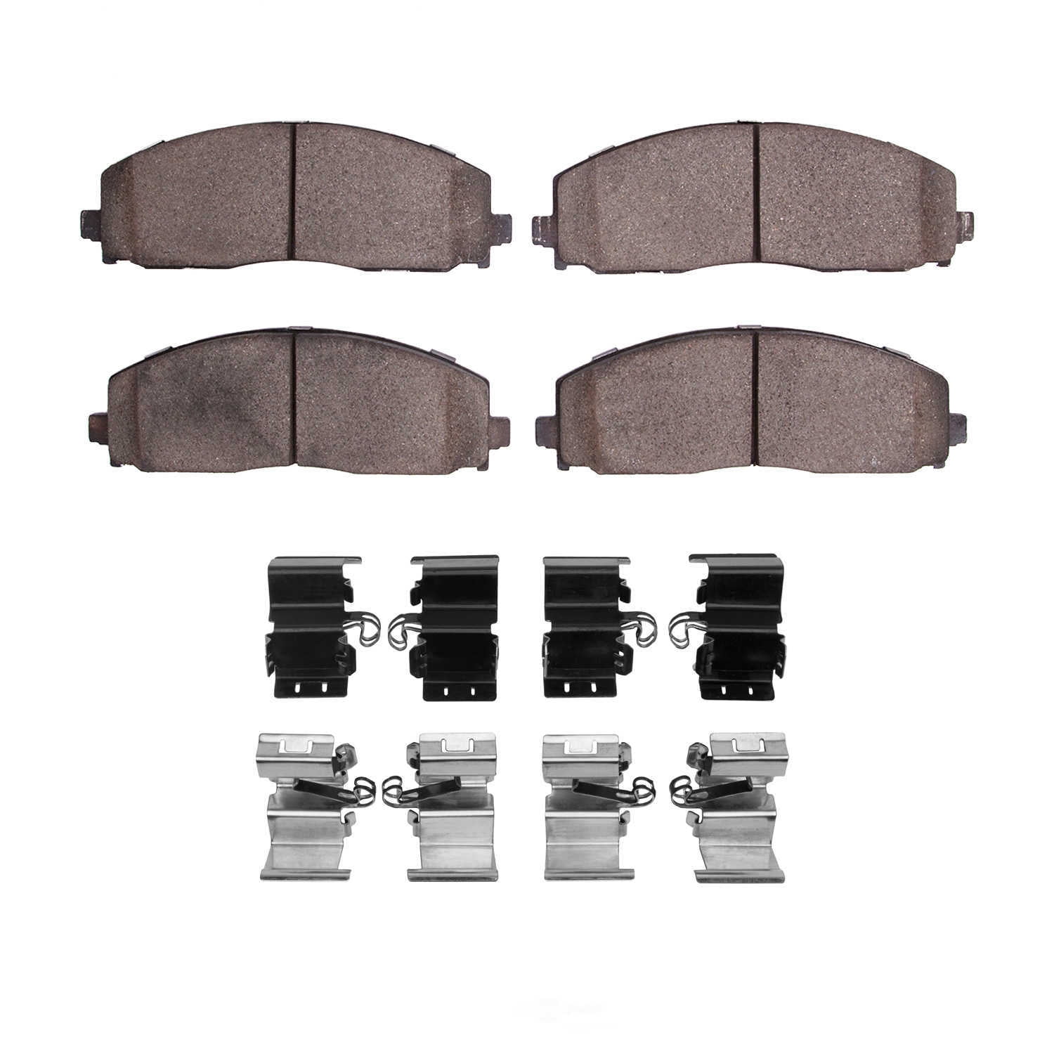 Dynamic Friction Company 1551-1589-01 DFC 5000 Advanced Brake Pads - Ceramic and Hardware Kit - OE