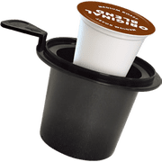 CULINARY CHEF 2-in-1 Single Serve K Cup Coffee Maker with Reusable Stainless Steel Mesh Grounds Pod, Optimal Brew Temperature for Hot, French, Italian, or DIY Iced Blends, Black