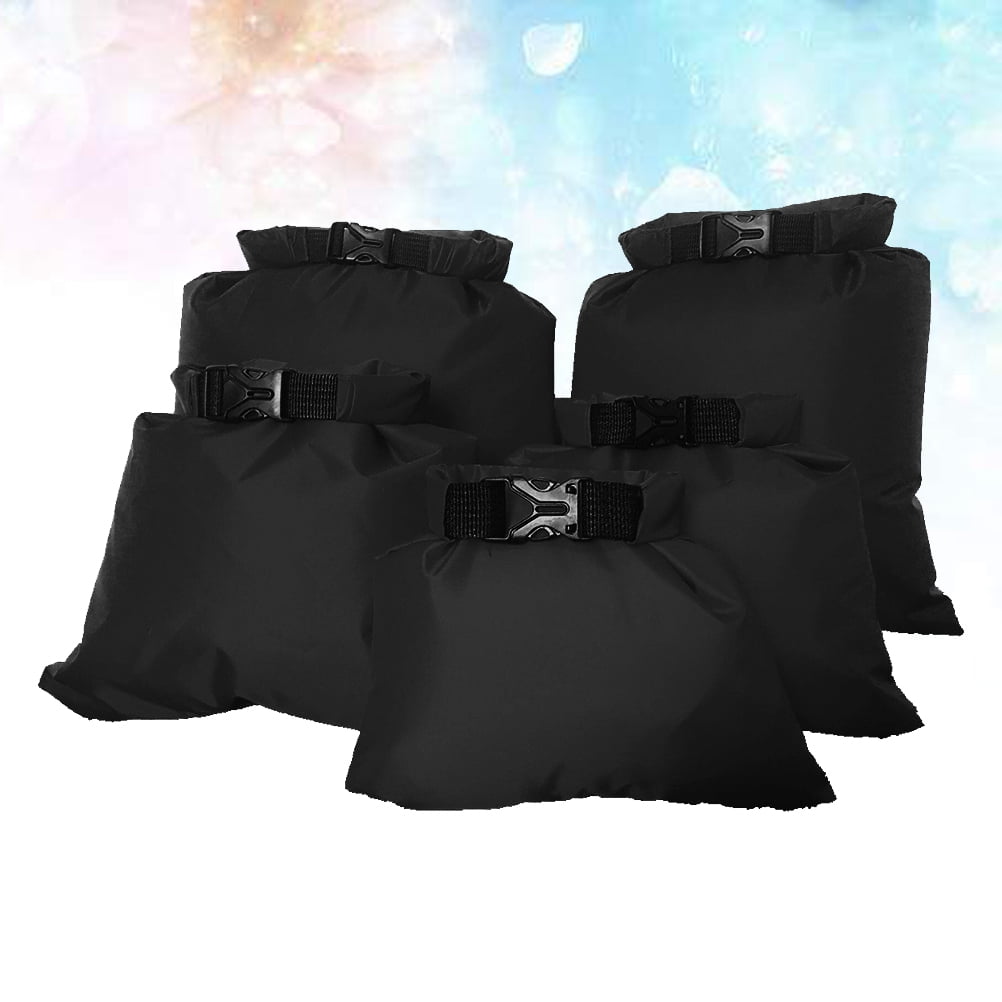 GETAJGHSD 5-Pack Waterproof Roll Top Dry Bags for Boating and Outdoor Activities, Multiple Sizes 1.5L to 6L