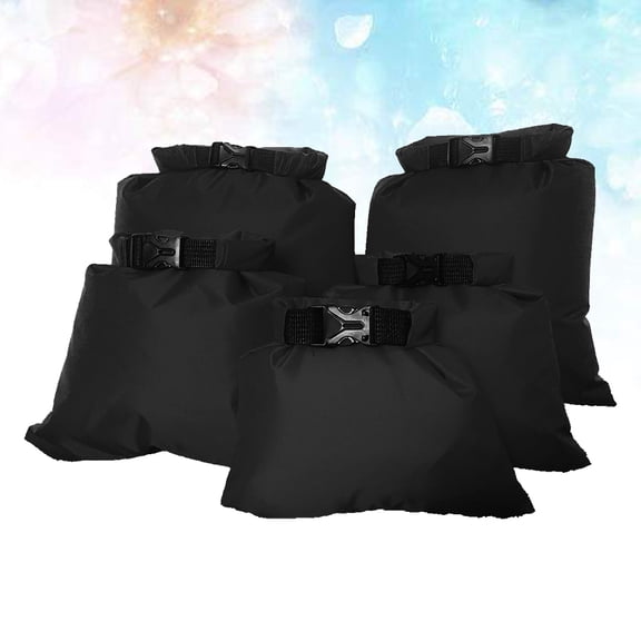 GETAJGHSD 5-Pack Waterproof Roll Top Dry Bags for Boating and Outdoor Activities, Multiple Sizes 1.5L to 6L