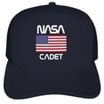 thumbnail image 2 of Nasa Cadet American Flag Foam Snapback Trucker Hat - Unisex for Men and Women, 2 of 5