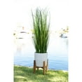 thumbnail image 2 of Flora Bunda CS4547E-WH 50 in. Onion Grass in 10 in. Cathdral Ceramic on Stand, White, 2 of 5