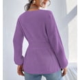 thumbnail image 5 of Sherrylily Fall Women Long Sleeve Sweaters Knit Sweater Casual V Neck Pullover, 5 of 5