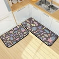 thumbnail image 7 of SKYSONIC Kitchen Mat (Retro Colorful Mushroom) 2 Pcs Set, Anti Fatigue Kitchen Rugs Cushioned Water Absorbant Non Slip Decorative Floor Mats for Kitchen Bedroom Liveing Room Bathroom, 7 of 7