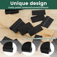 thumbnail image 4 of 14Pcs Rubber Polishing Pad Set Reusable Flexible Contour Sanding Block Profile Sanding Pad Convex Concave Sandpaper Holder Woodworking Angle Sanding Tool for Contour Curve Profile-black-, 4 of 9