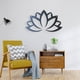 thumbnail image 3 of Decoración de pared colgante 3D de acero inoxidable,Escultura de pared Hogar Dormitorio Sa de estar,pared esculturas flor fondo decoracioneYard Patio Colco Arte de pared de loto, 3 of 5