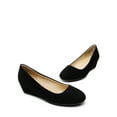 thumbnail image 6 of BURUDANI Women's Mid Wedge Heel Wide Pump Shoes Wide Available, 6 of 8